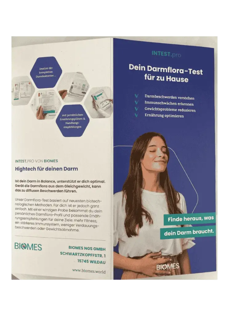 Flyer - Tu prueba de flora intestinal en casa