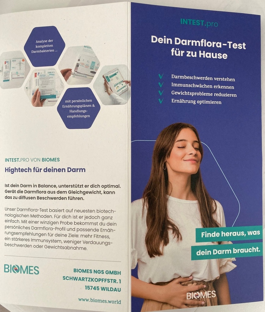 Flyer - Votre test de flore intestinale a domicile